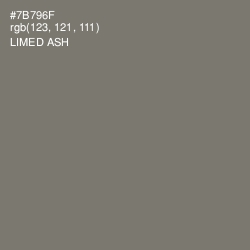 #7B796F - Limed Ash Color Image